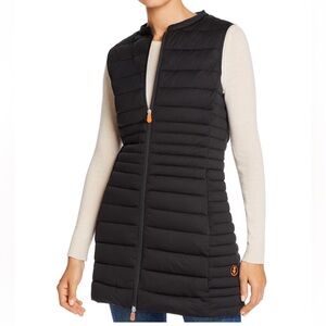SAVE THE DUCK long puffer vest sz S
